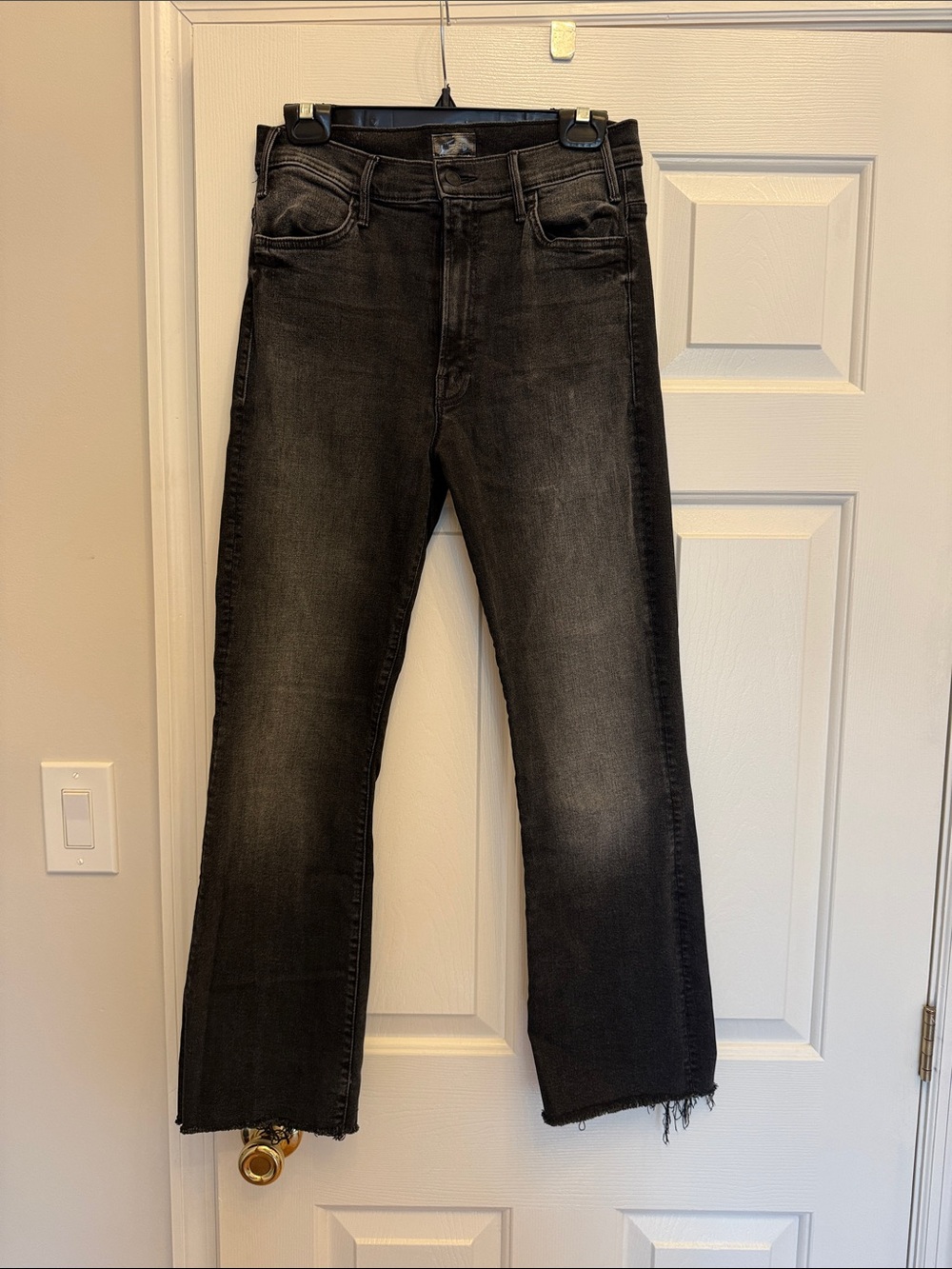 MOTHER Men's Washed Black Relaxed Jeans